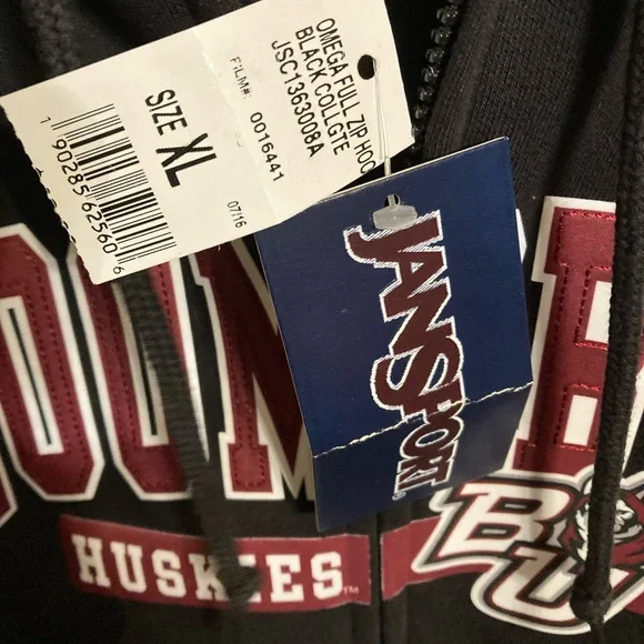 Jansport Bloomsburg University zip up hoodie   Size XL Vintage    New with tags - Picture 3 of 5